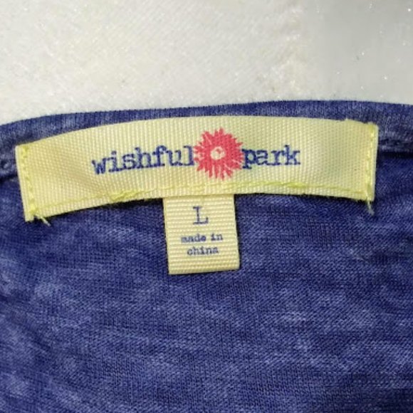 TANK TOP*WISHFUL PARK*FRINGED*BOHO STYLE*WOMEN SIZE L*LIGHT BLUE*NWOT* - Picture 6 of 7